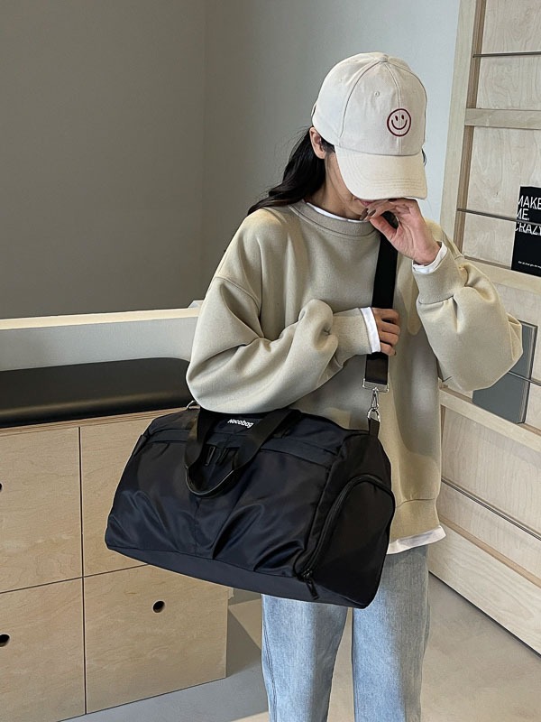 Bolsa de viaje portátil Bolsa de equipaje de gran capacidad para hombres y mujeres Almacenamiento de viaje de corta distancia Bolsa de fitness deportiva de separación en húmedo y seco al por mayor