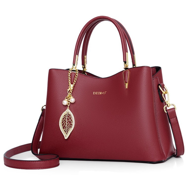 Bolso de Mano Modelo 2025 para Mamá, Bolso Rojo para Boda, Gran Capacidad, de Alta Gama, para Mujeres de Mediana Edad, Bolso Cruzado para Suegra