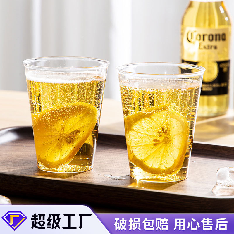 disposable hardened transparent wineglass
