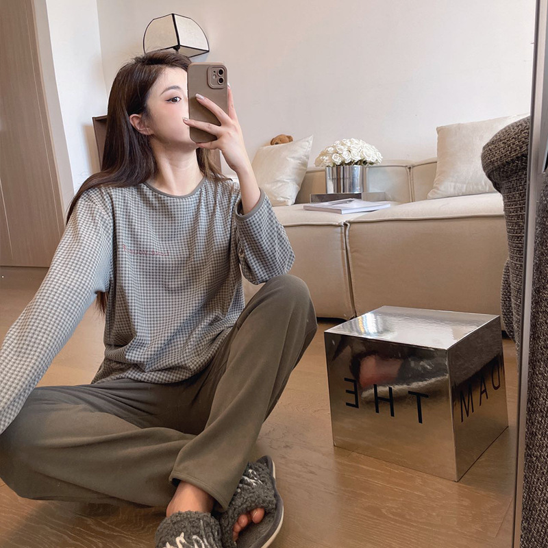 MOTIE, conjunto de pijamas informales de moda, holgados y sencillos, para estar en casa o usar al aire libre.