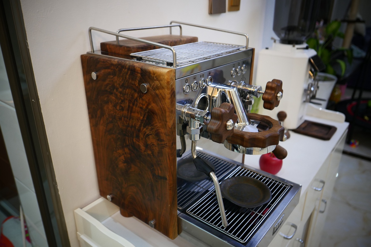 Suitable for Huijia Coffee Machine Kd-310 320 330 410 510 Wooden Kit Solid Wood Modification No