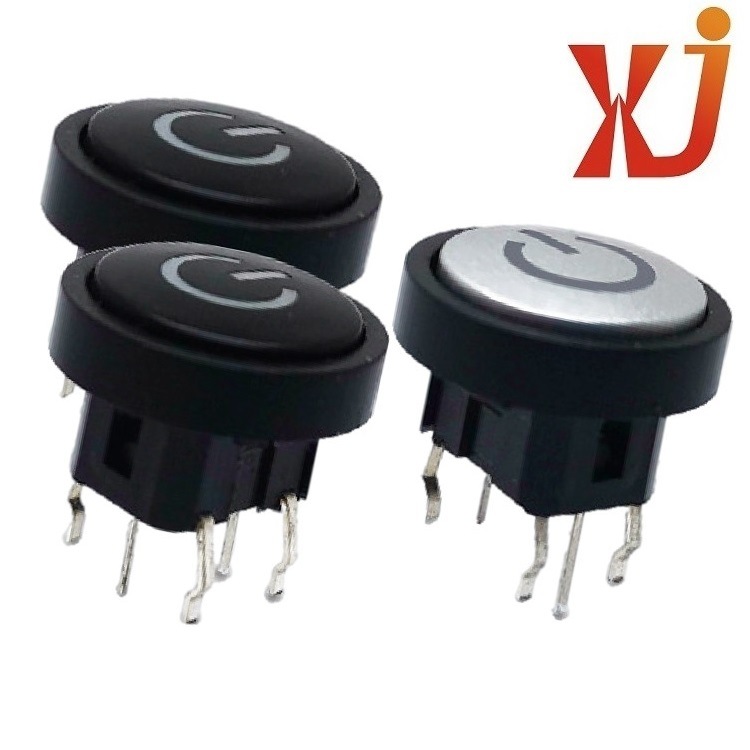 医疗带灯按钮开关  轻触带灯开关六脚  带灯开关  圆形带灯开关