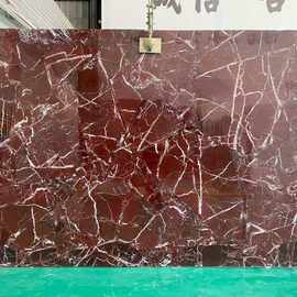 紫罗红天然大理石板楼梯背景墙窗台石材台面岛台橱柜面定制