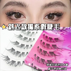 詩諾媚透明梗自然斜飛狐系惡魔睫毛混血濃密整條漫畫一片式眼睫毛
