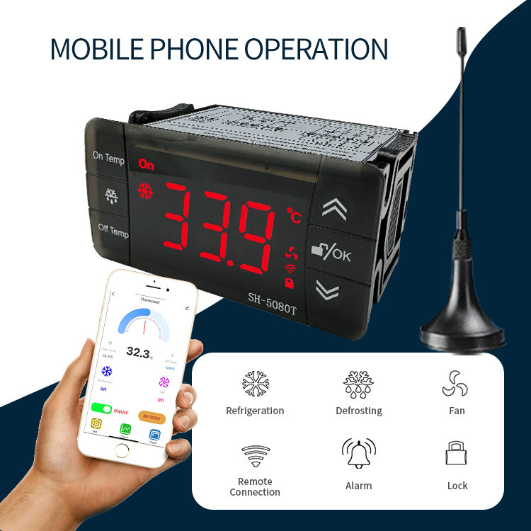 Sh-5080T Tuya Temperature Controller Wifi Touch Screen High Precision Cold Storage Controller Thermostat