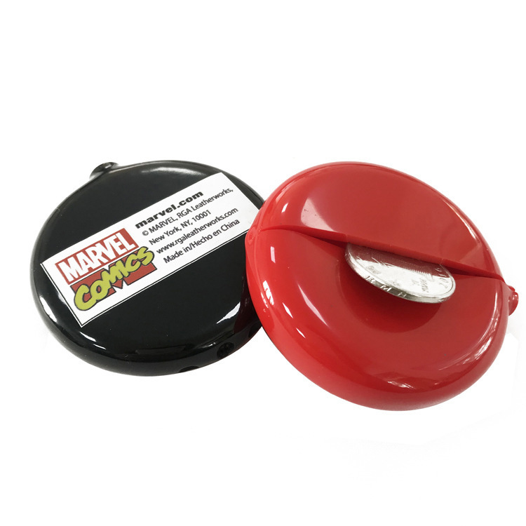 스팟 도매 PVC 부드러운 고무 동전 지갑 라운드 동전 가방 새로운 잔해 컬러 저장 가방 펜던트