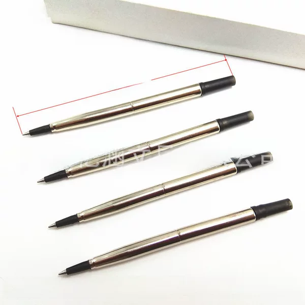 Yihan 11.6cm Metal Pk Replacement Core Black and Blue Water Pen Refill 0.5/0.7 Suitable for Parker Weiya Im Ballpoint Pen