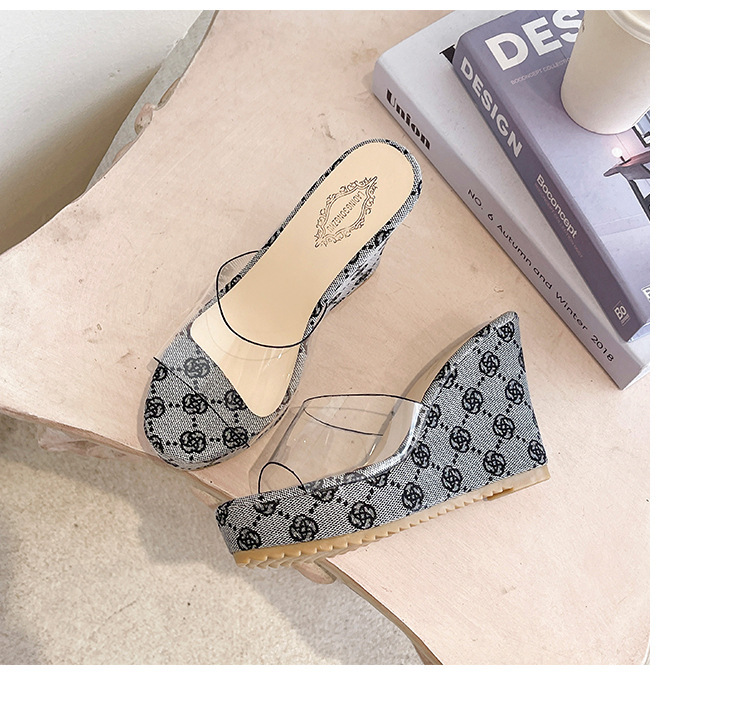 Wedge Sandals For Women Transparent Beach Slippers Stylish_voghion.com