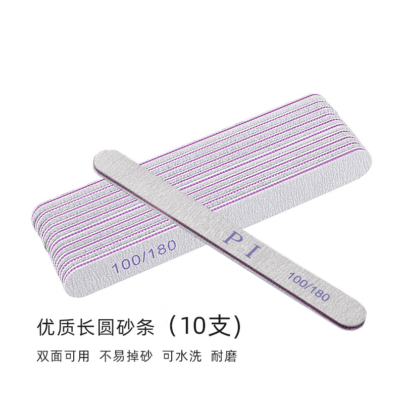 Lima de uñas resistente al desgaste tira de frotamiento esmalte de uñas lima de uñas tira de arena tira de molienda lima de uñas gruesa