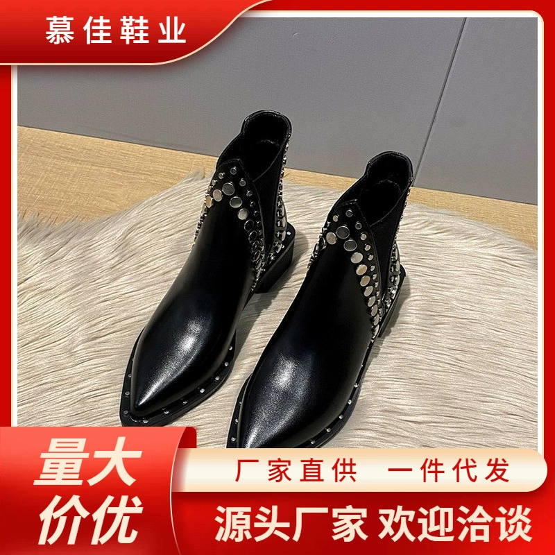 Demi-season low boots, ankle boots, chelsea, European style