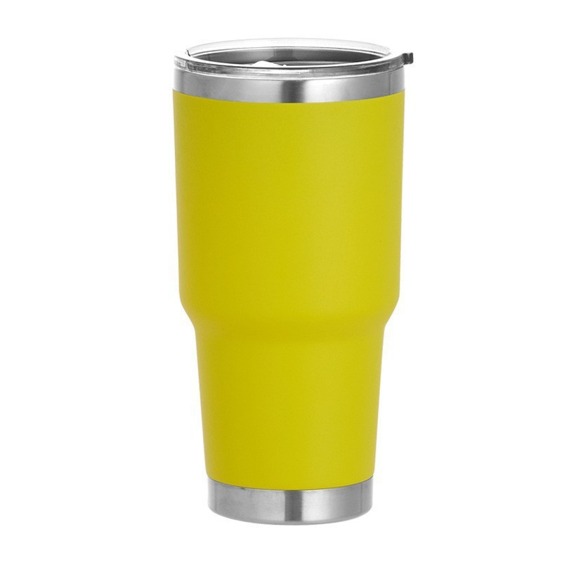 Taza de vacío de acero inoxidable transfronteriza, taza de hielo rociado, taza de paja, taza de agua para automóvil, taza de cerveza, taza de automóvil en forma de cintura