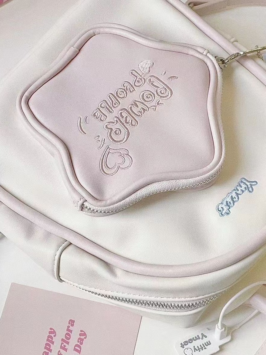 Ymeet estrella de cinco puntas mini mochila 2023 nuevo estudiante universitario lindo Mochila pequeña bolsa de viaje de viajero nicho