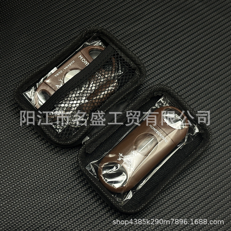 葉巻カッターセット、葉巻はさみ3点セット、葉巻ライター、灰皿、葉巻カッターツール、葉巻収納袋|undefined