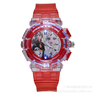 Cartoon Electronic Watch Frozen Luminous Glow Girls Student Children New Wholesale Elsa Princess