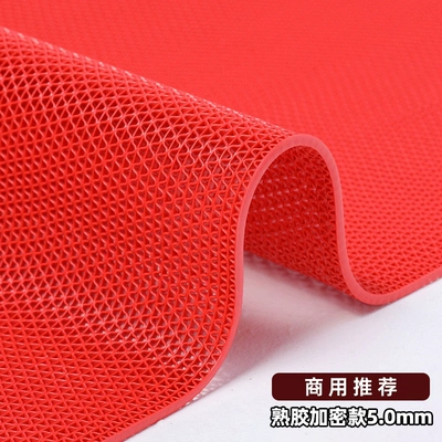 Non-Slip Floor Mats for Toilets, Bathrooms, Kitchens, Waterproof Foot Mats, Door Mats, Pvc Commercial Entrance Anti-Slip Mats (Ayaqaltılar (Kovriklər)) - 09m-width-5m-length-full-volume-red-50mm-thick-cooked-rubber-encrypted-model