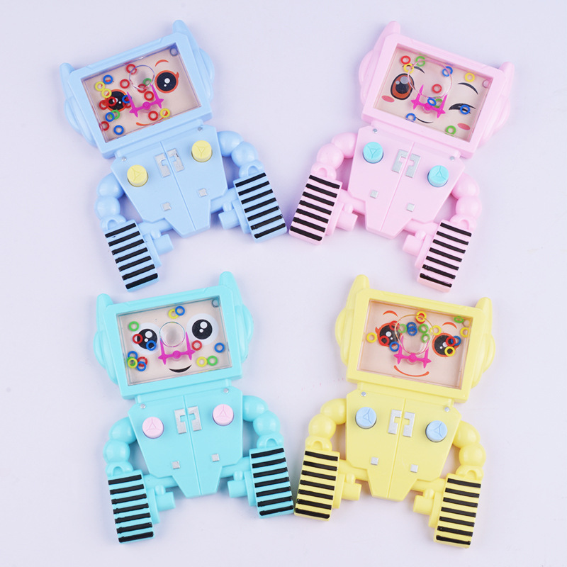 Anillo de dibujos animados para niños máquina agua nuevo robot creativo forma recuerdos infancia kindergarten pequeños juguetes al por mayor