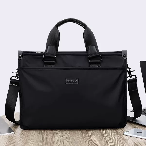 Cross-Border Wholesale Briefcase Men's Business Bag Office Briefcase Crossbody Bag Lawyer Document Bag Computer Shoulder Bag