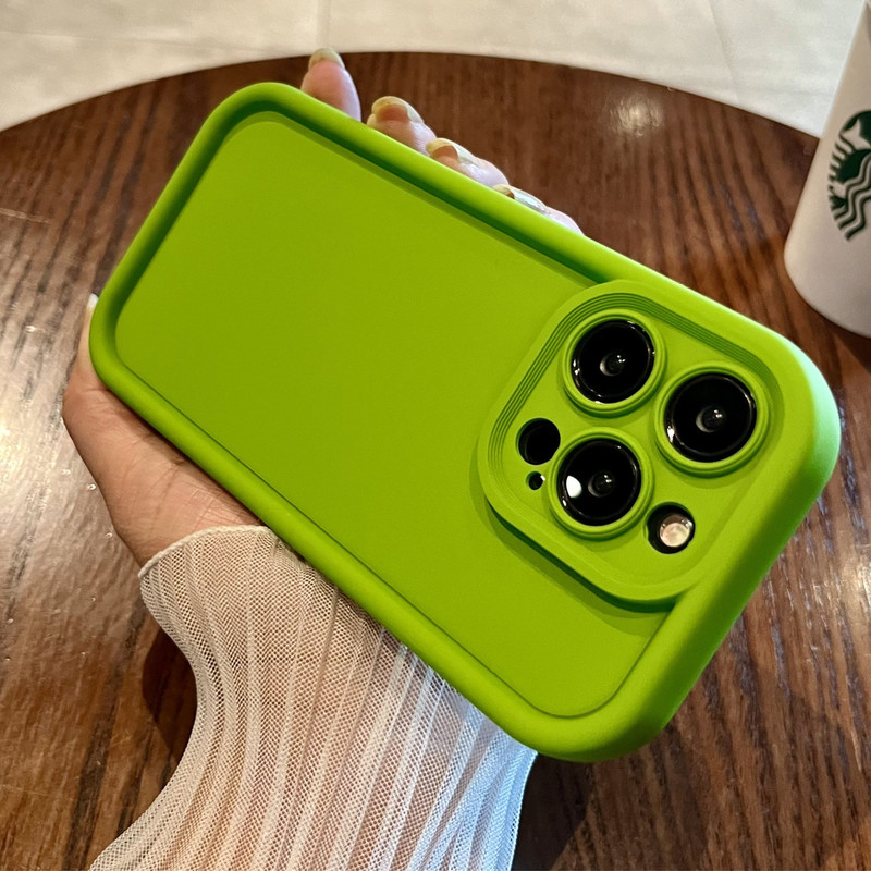 Solid color macaron liquid silicone for iPhone15 mobile phone case 13 Apple 14promax drop-resistant soft cover 12 Solid color macaron liquid silicone for iPhone15 mobile phone case 13 Apple 14promax drop-resistant soft cover 12
