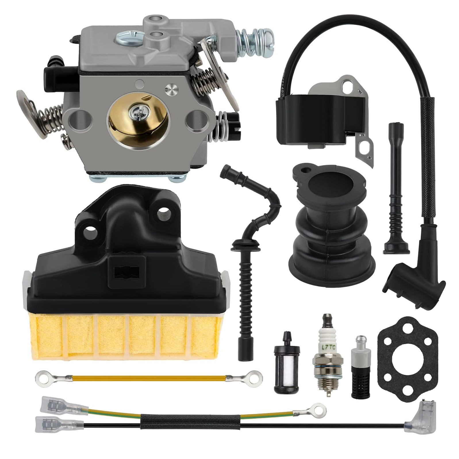 MS250 carburetor tihl 021 023 025 MS210 MS230 WT286 chain saw kit
