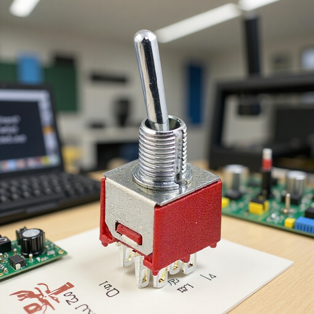 摇摆式拨动开关2档 3档 两位 三位钮子开关六脚 复位摇摆开关