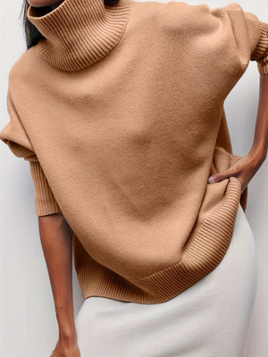 R 91566 Fashion Party Loose Knit Sweater 个性派对毛衣