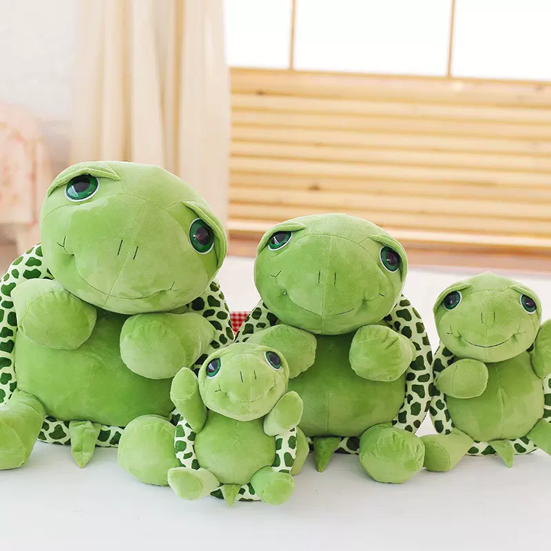 大眼龟毛绒玩具海龟公仔乌龟玩偶陪睡抱枕送礼物源头批发跨境热销