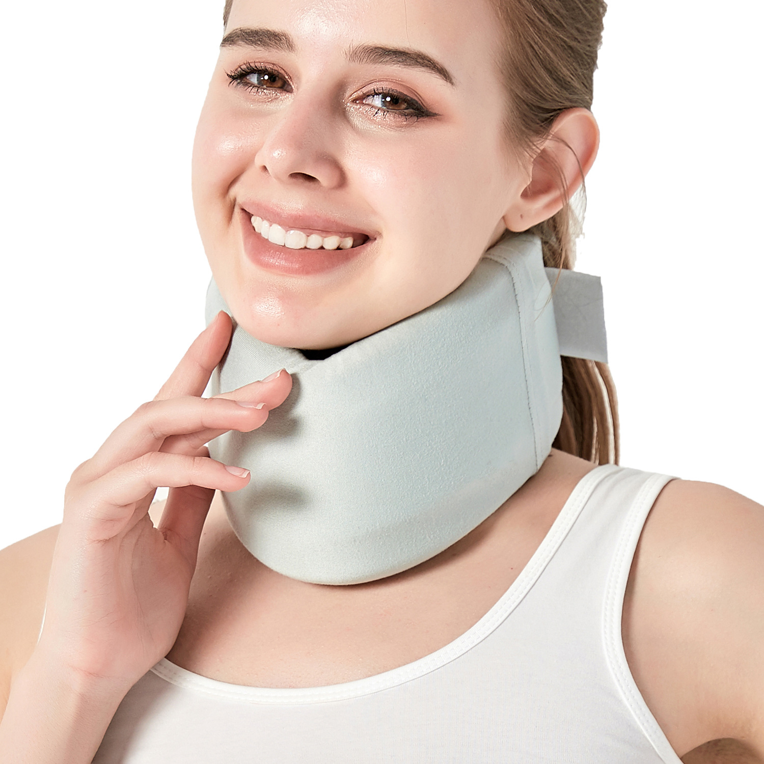 双层透气颈托支撑护颈脖套防低头护脖子家用护颈椎旅行午觉围脖