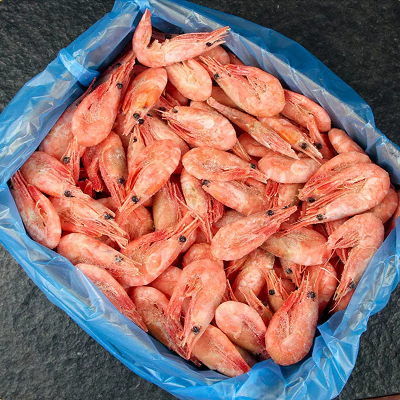 甜虾北极熟冻解冻即食冰头籽海鲜礼盒水产冻头膏头籽新籽厂家批发