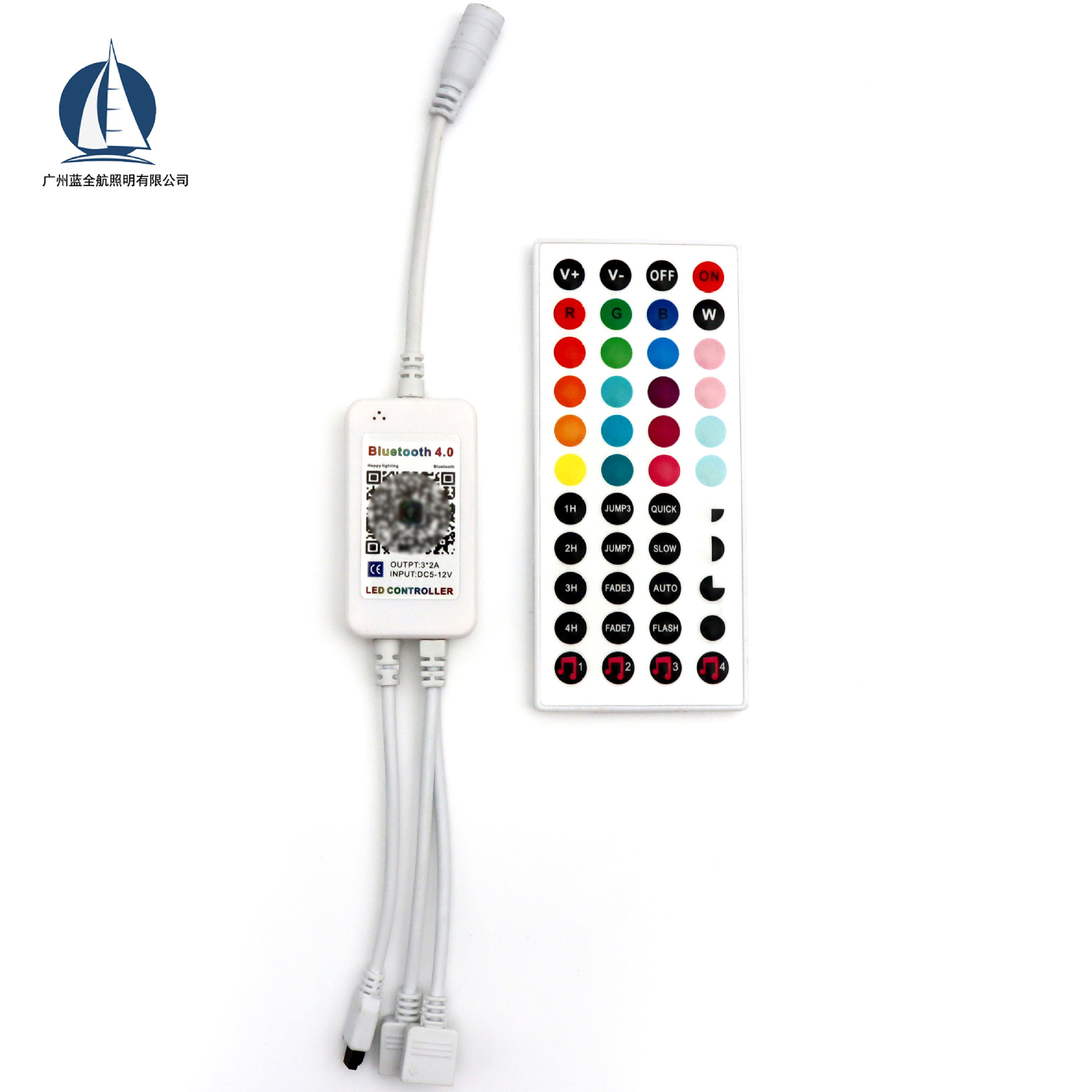 44键蓝牙APP音乐控制器 RGB彩灯声控控制器氛围灯控制器12V 24V