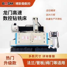 可定制博斯曼重型龙门数控钻铣床4321免编程 墙板钻孔设备