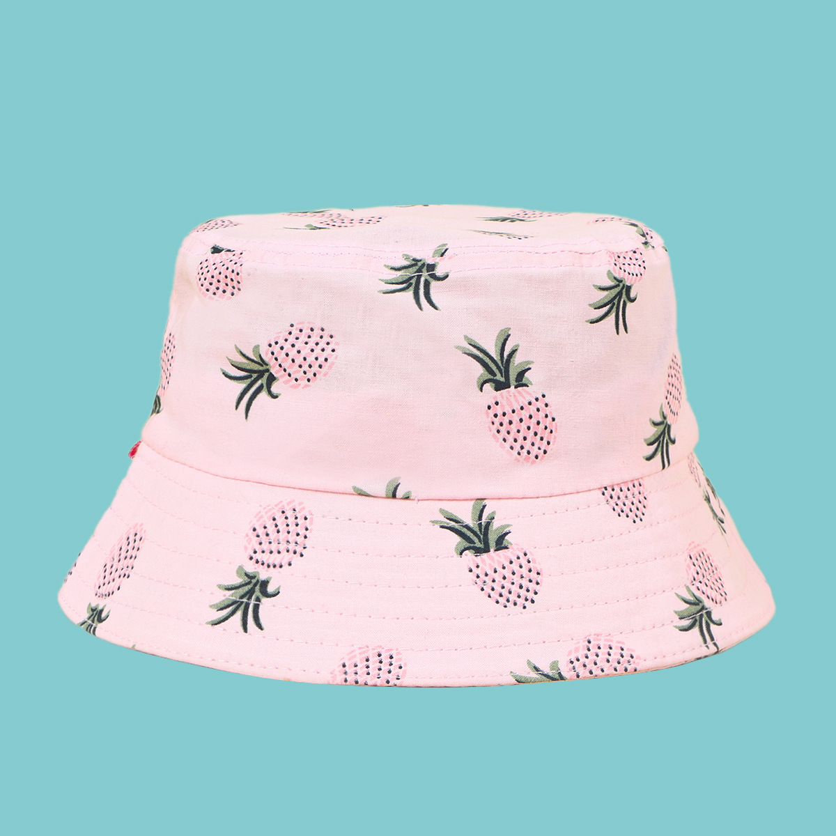 Fashion Pineapple Printing Children's Fisherman Hat display picture 3