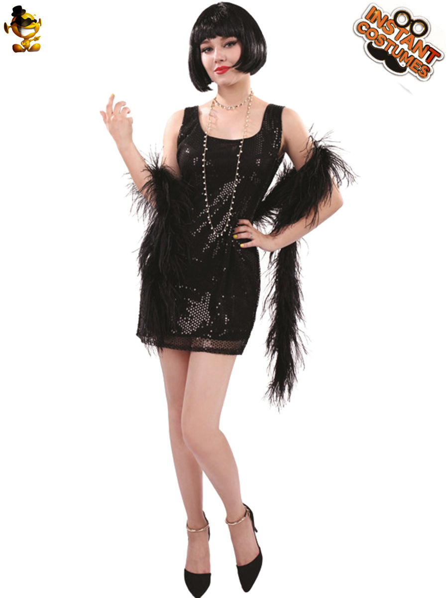 Disfraz de Carnaval para Mujer Adulta, Vestido Retro con Flecos, Estilo Años 30, para Actuación o Mascarada image 5