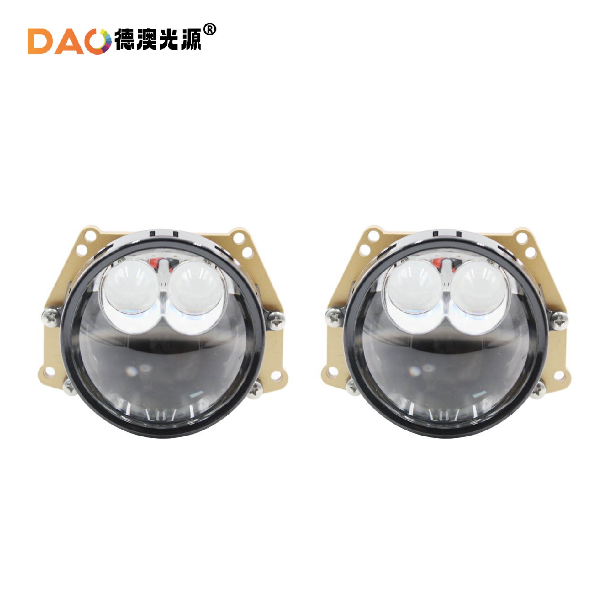 JG10 faro láser doble lente de luz directa de carretera lámpara del coche modificación Nueva Lejos y Cerca de lente láser integrado