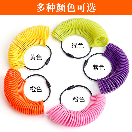Standard Plastic Hoop in Multiple Colors, Ring Size Band, Adjustable Finger Size Ring Hoop