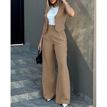 I 77353 Blazer vest wide-leg set ��װ�������ȿ���װ�羳