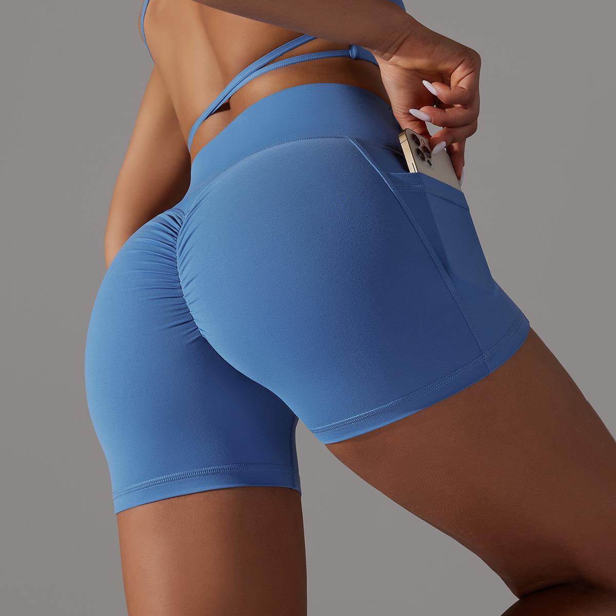 Simple Style Sports Solid Color Nylon Active Bottoms Shorts display picture 81