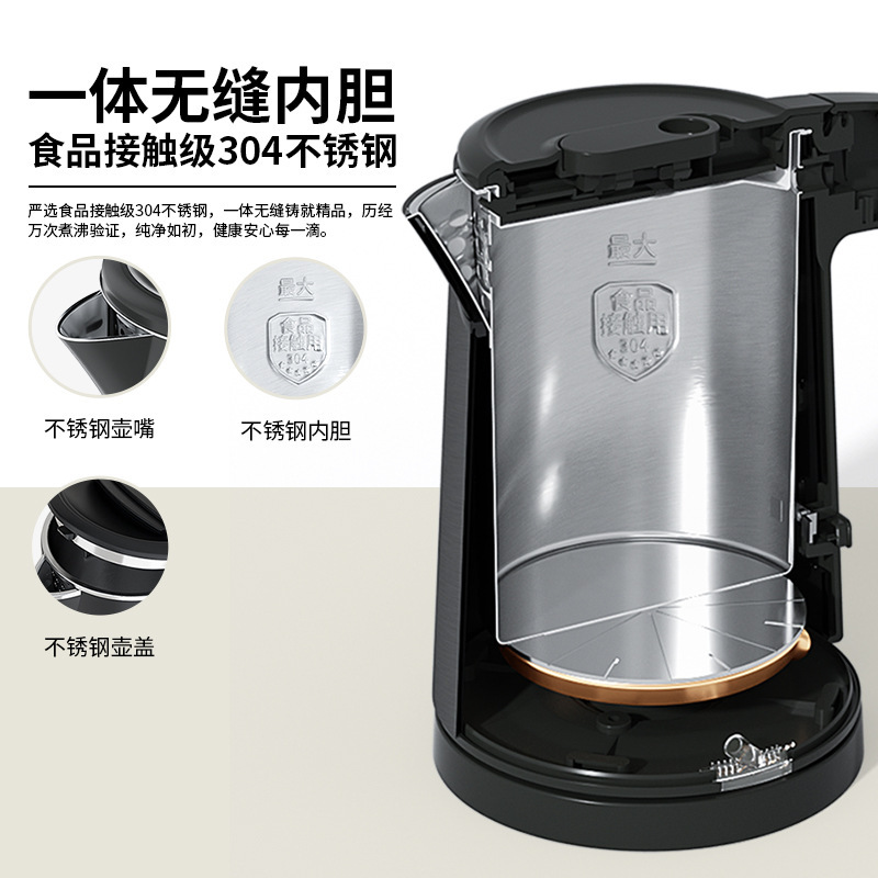 ZEABO Zibo ホテルの部屋用小型ケトル 0.8 リットル B&B ホテルケトル 304 ステンレス鋼|undefined