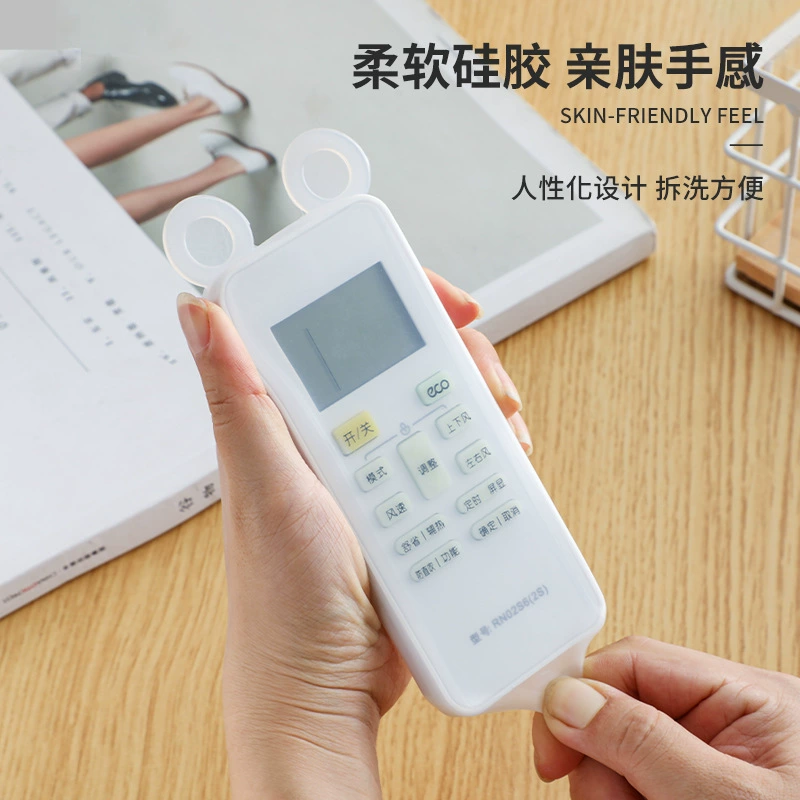 Новый трансграничный медведь светящийся прозрачный силиконовый пульт дистанционного управления чехол для кондиционирования воздуха телевизор дистанционного управления чехол для пыли