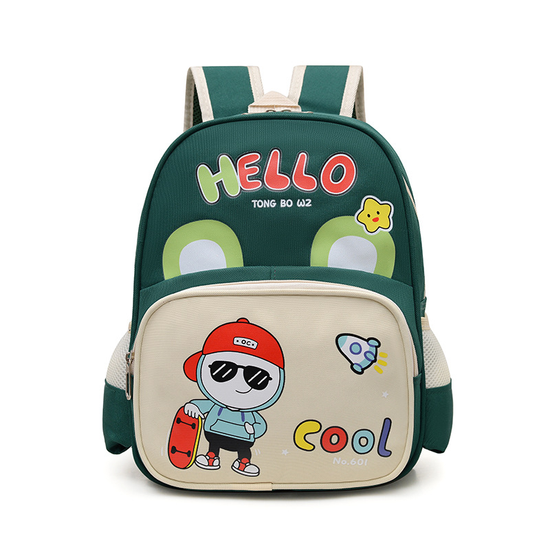 Caricatura niño guardería mochila adorable conejo niña mochila transpirable bebé mochila ligera de clase media