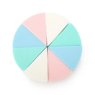 Latex material 80*20 round eight Cut sponge makeup powder puff triangle powder puff beauty makeup tools
