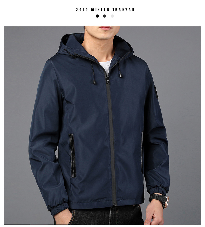 490g Weight Jacket Outerwear Type Long Sleeve Sleeve Length Zipper Placket Type Polyester Fabric Type Regular Top Length Casual Occasion Collarless Neckline Regular Fit Fit Type Solid Color Pattern Spring, Autumn Season Men's Gender Casual Style Men's Solid Color Casual Collarless Long Sleeve Regular Fit Men's Outwear 5