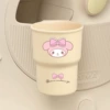 Beige glass holder with bow