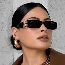 欧美时尚小方框B字太阳镜跨境潮流百搭墨镜网红ins小红书太阳眼镜