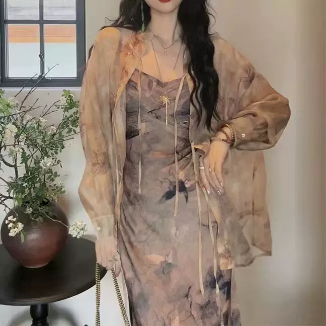 现货 国风新中式上衣阔版防晒衬衫外套女装2025新款  上衣