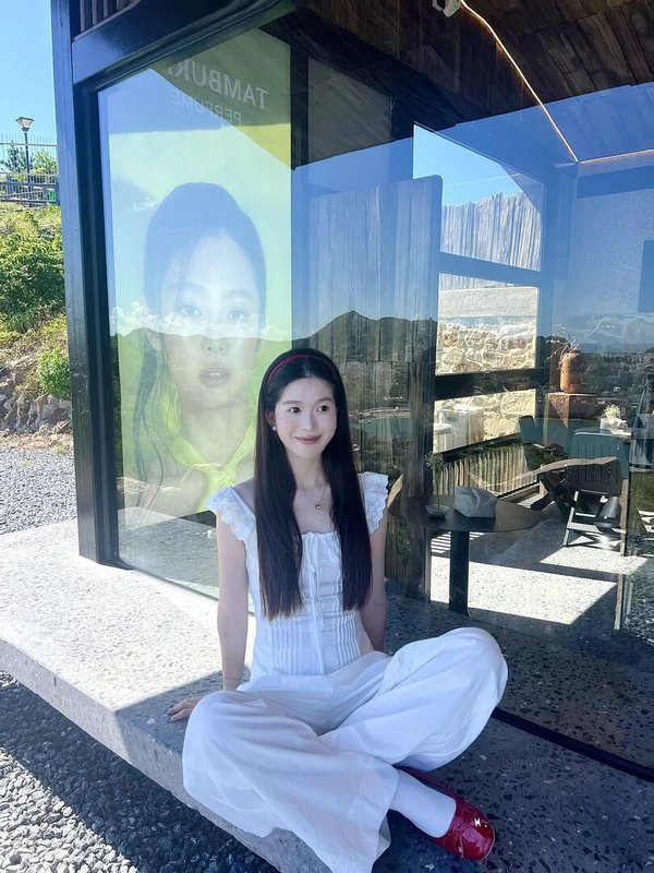 2025夏季新款韩系甜美一字领荷叶花边上衣高腰气质休闲裤两件套装|undefined
