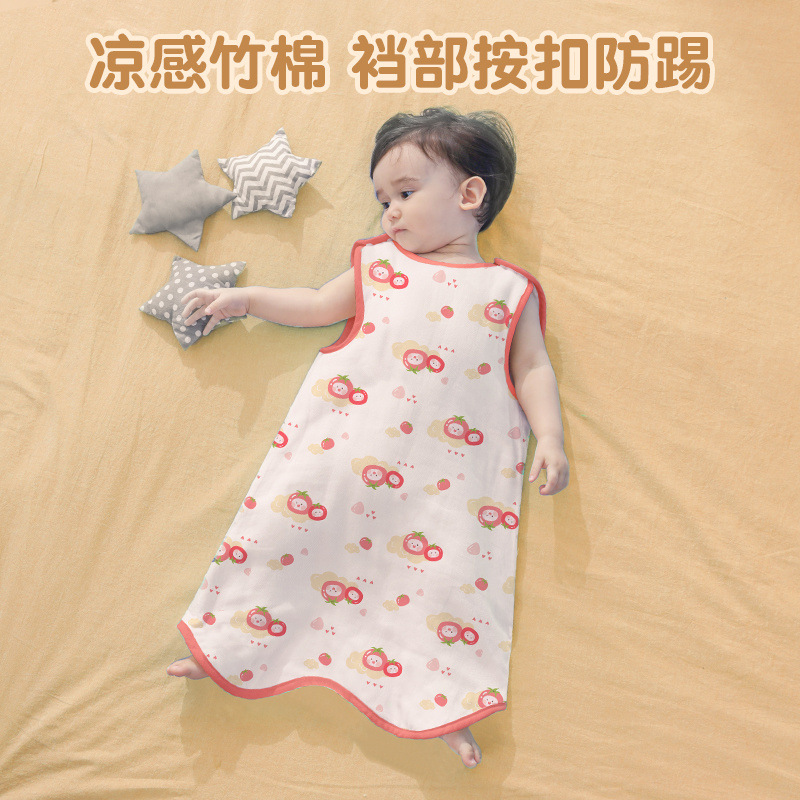 Summer thin gauze cotton breathable sleeping bag all-season