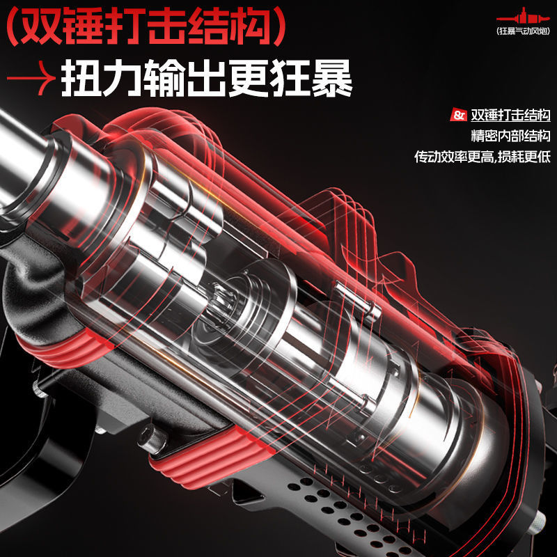 德力西重型工业级气动工具大风炮修车风暴扭力冲击扳手1寸3/4强力