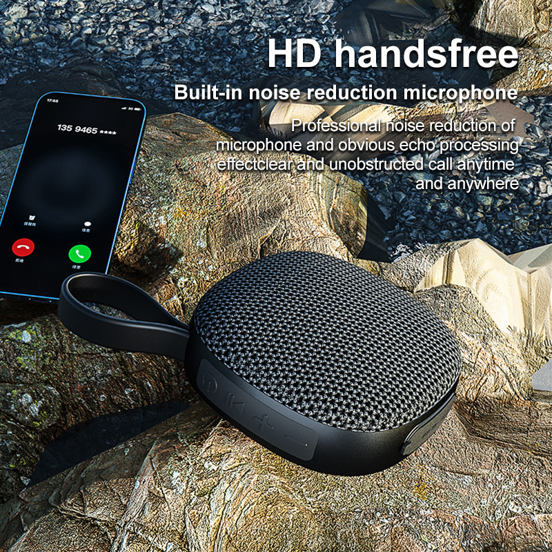 Nuevo altavoz Bluetooth inalámbrico transfronterizo portátil tela impermeable mini subwoofer de sonido pequeño tarjeta magnética al aire libre