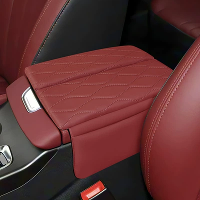 Armrest box pad – for Changan Cs75Plus Armrest Box - 2020-2022-changan-cs75-plus-volcano-red