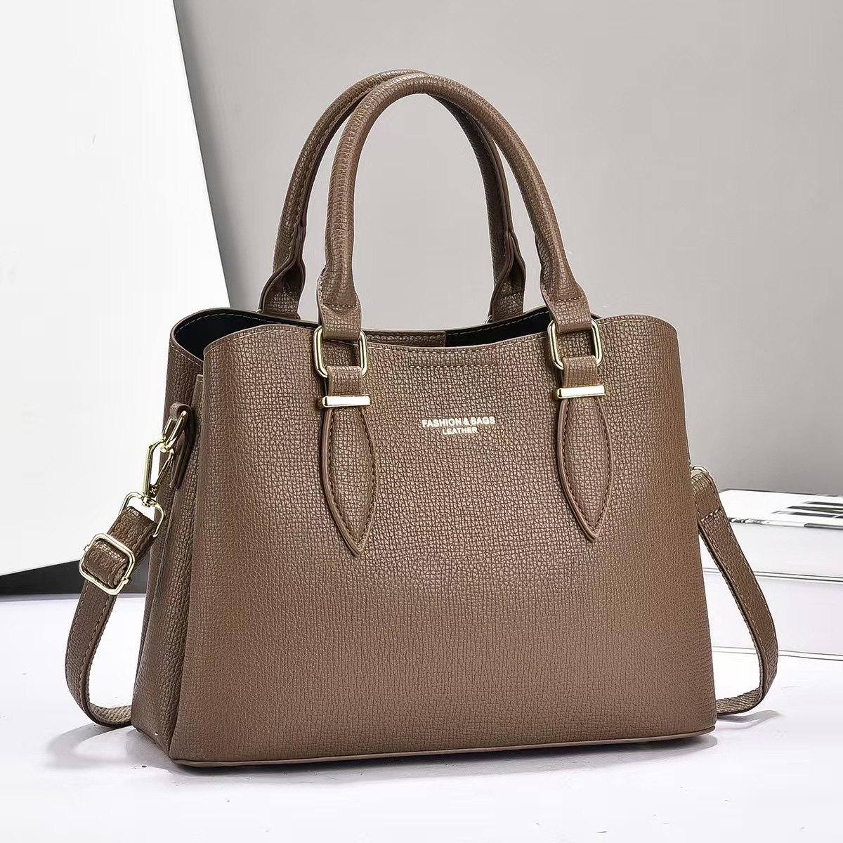Bolso de mano de transporte de gran capacidad de color sólido bolso de hombro de moda casual bolso de mano diario versátil bolso de mano
